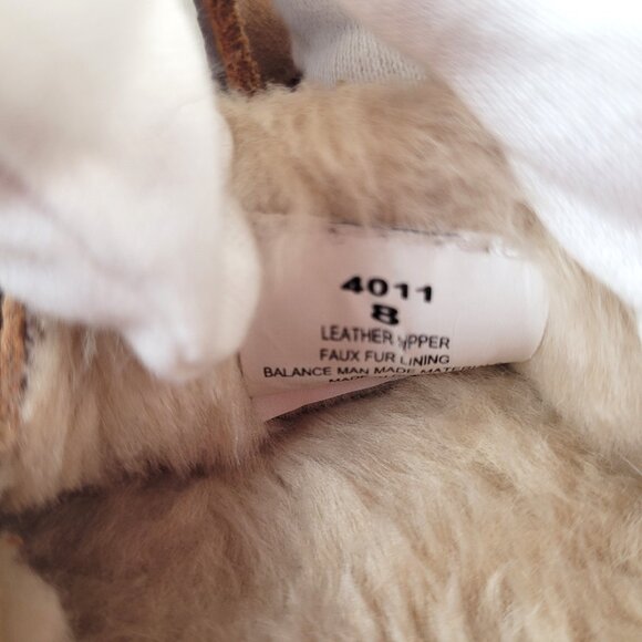 Minnetonka Women's Cally Slippers 4011 Size 8 Hard Sole Slip On Faux Fur Casual - Picture 2 of 11